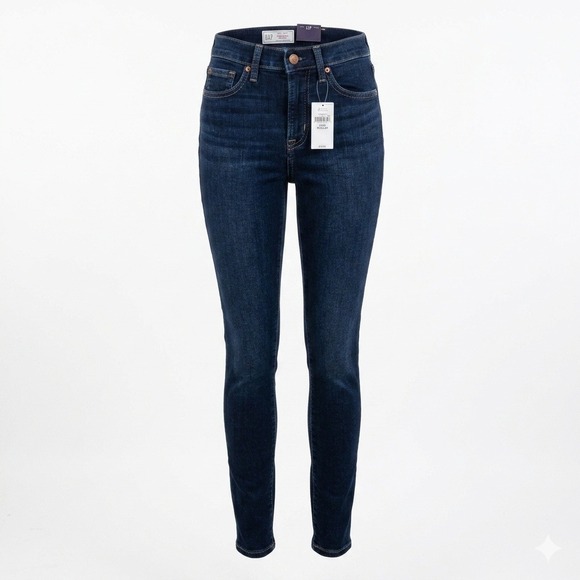 GAP Denim - Gap True Skinny High Rise Jeans Dark Indigo Wash 24 00 Regular Everyday NEW